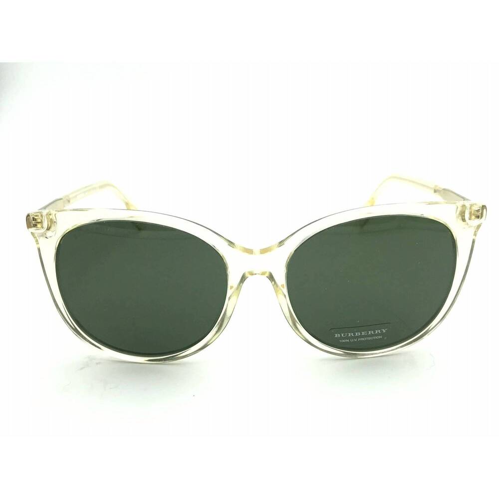 NEW BURBERRY women's 4333 3852/71 clear round sunglasses in green - Picture 2 of 6